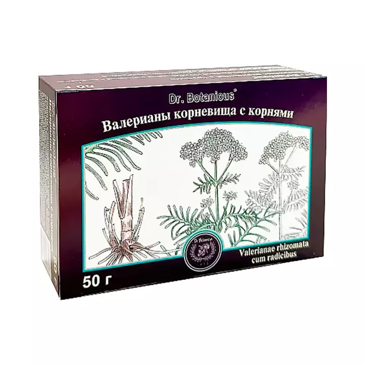 Валерианы корневища с корнями сырье измельченное 50 г пачка 1 шт