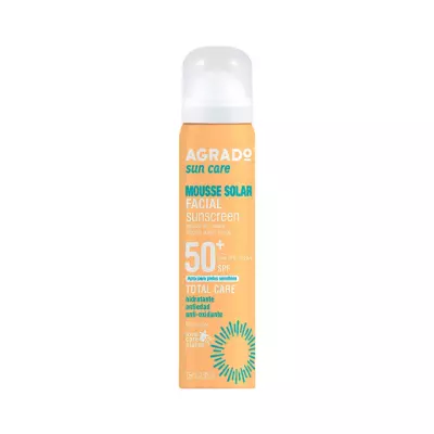 Agrado солнцезащитный мусс для лица SPF 50+ 75 мл 1 шт