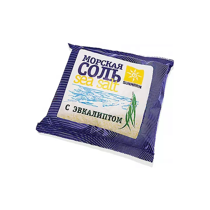 Морская природная косметическая соль с эвкалиптом 1000 г 1 шт Медикалфорт