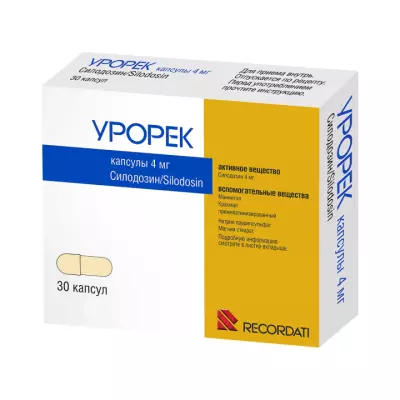 Урорек 4 мг капсулы 30 шт