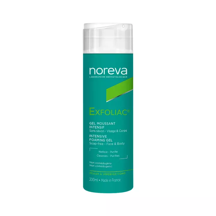 Noreva Exfoliac интенсивный пенящийся гель для лица и тела 200 мл 1 шт