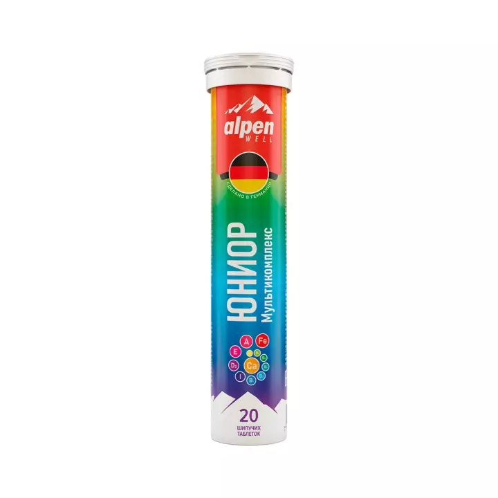 Мультикомплекс Юниор таблетки шипучие 4,1 г 20 шт Alpen Well