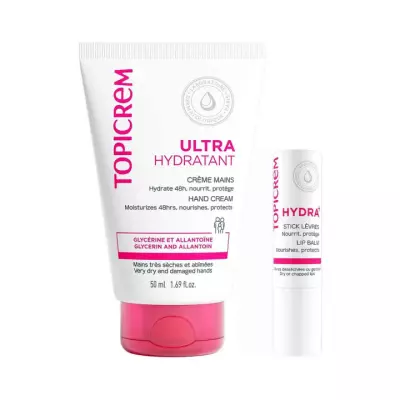Topicrem набор ультра-увлажняющий крем для рук 50 мл 1 шт + бальзам для губ 4 г 1 шт