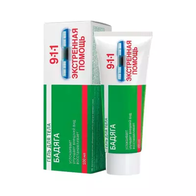Бадяга гель для тела 100 мл 1 шт 911 Экстренная помощь