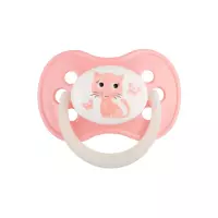 Canpol Babies Animals соска-пустышка латексная круглая со светящимся колечком 6-18 месяцев ассорти 1 шт