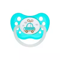 Canpol Babies Toys соска-пустышка латексная анатомическая со светящимся кольцом 6-18 месяцев ассорти 1 шт