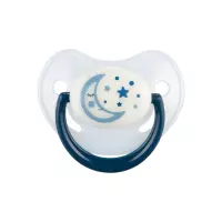 Canpol Babies Night Dreams соска-пустышка силиконовая анатомическая со светящимися элементами 6-18 месяцев ассорти 1 шт