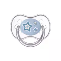 Canpol Babies Newborn Baby соска-пустышка силиконовая круглая 6-18 месяцев ассорти 1 шт