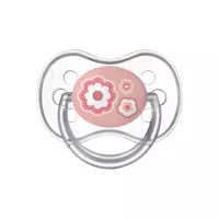Canpol Babies Newborn Baby соска-пустышка силиконовая круглая 6-18 месяцев ассорти 1 шт