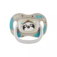 Canpol Babies Exotic Animals Ленивец соска-пустышка силиконовая симметричная со светящимися элементами 0-6 месяцев 1 шт