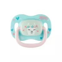 Canpol Babies Exotic Animals Лама соска-пустышка силиконовая симметричная со светящимися элементами 6-18 месяцев 1 шт
