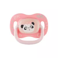 Canpol Babies Exotic Animals Панда соска-пустышка силиконовая симметричная со светящимися элементами 6-18 месяцев 1 шт