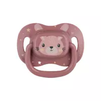 Canpol Babies Cute Animals соска-пустышка силиконовая симметричная 6-18 месяцев розовая 1 шт