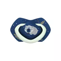 Canpol Вabies Sleepy Koala соска-пустышка силиконовая симметричная со светящимися элементами 0-6 месяцев голубая 2 шт