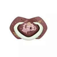 Canpol Вabies Sleepy Koala соска-пустышка силиконовая симметричная со светящимися элементами 0-6 месяцев розовая 2 шт