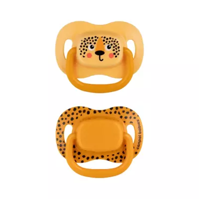Canpol Вabies BabiesBoo соска-пустышка силиконовая симметричная 6-18 месяцев оранжевая 2 шт