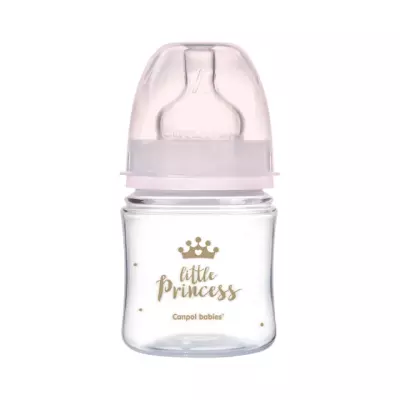 Canpol Babies Royal Baby бутылочка для кормления антиколиковая от 0 месяцев 120 мл розовая 1 шт