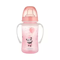 Canpol Babies Exotic Animals поильник обучающий с силиконовым носиком от 6 месяцев 240 мл розовый 1 шт