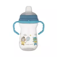 Canpol Babies Bonjour Paris поильник обучающий с силиконовым носиком от 6 месяцев 250 мл голубой 1 шт