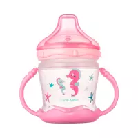 Canpol Babies Love & Sea поильник-непроливайка с силиконовым носиком от 9 месяцев 180 мл розовый 1 шт