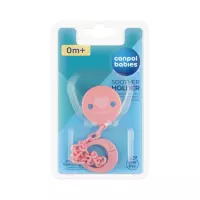 Canpol Babies Pastelove клипса-держатель для пустышки ассорти 1 шт