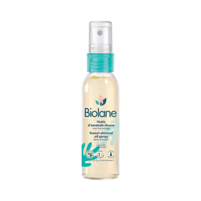 Biolane нежное миндальное масло-спрей с витамином Е для детей с первых дней жизни 75 мл 1 шт