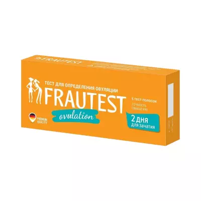 Frautest Ovulation тест для определения овуляции 25 мМЕ/мл тест-полоска 5 шт
