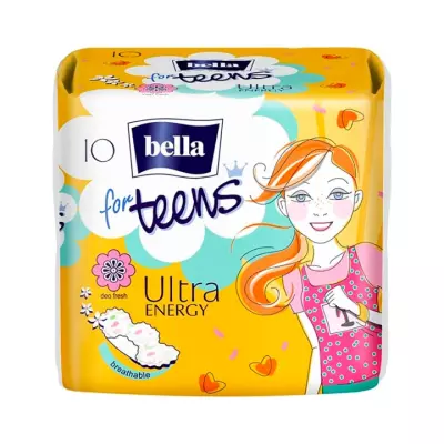 Bella for Teens Ultra Energy прокладки женские впитывающие ультратонкие ароматизированные 10 шт