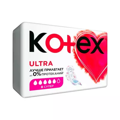 Kotex Ultra Super прокладки женские впитывающие 8 шт