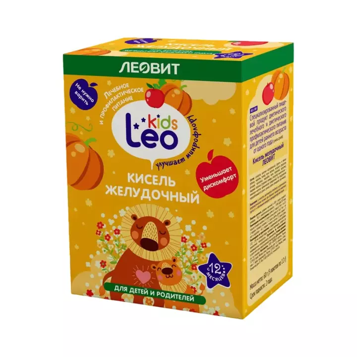 Leo Kids Кисель желудочный 12 г пакет 5 шт