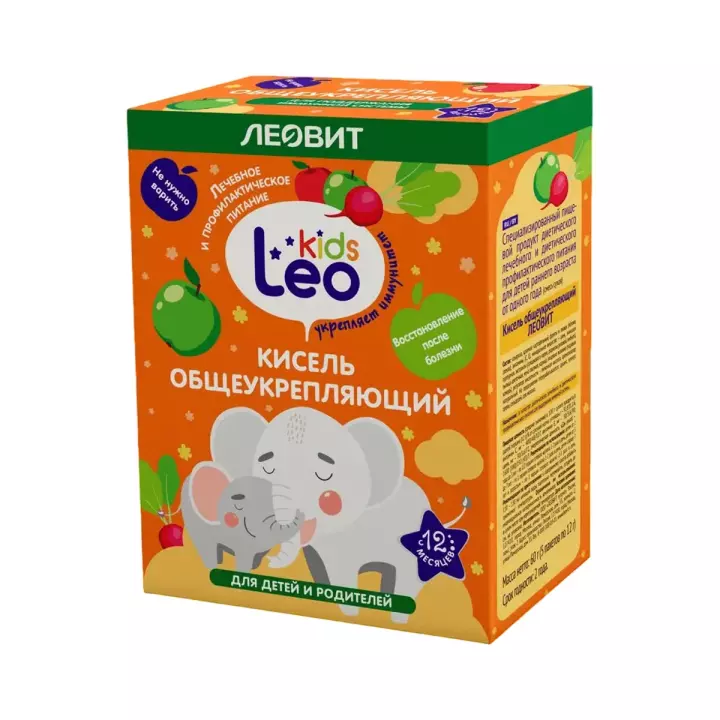 Leo Kids Кисель общеукрепляющий 12 г пакет 5 шт