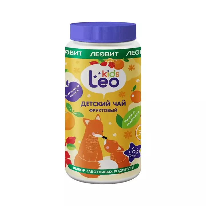Leo Kids Чай гранулированный Фруктовый 200 г банка 1 шт