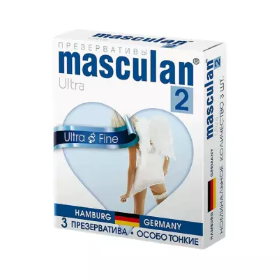 Masculan Ultra Fine презервативы из натурального латекса особо тонкие 3 шт