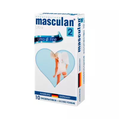 Masculan Ultra Fine презервативы из натурального латекса особо тонкие 10 шт
