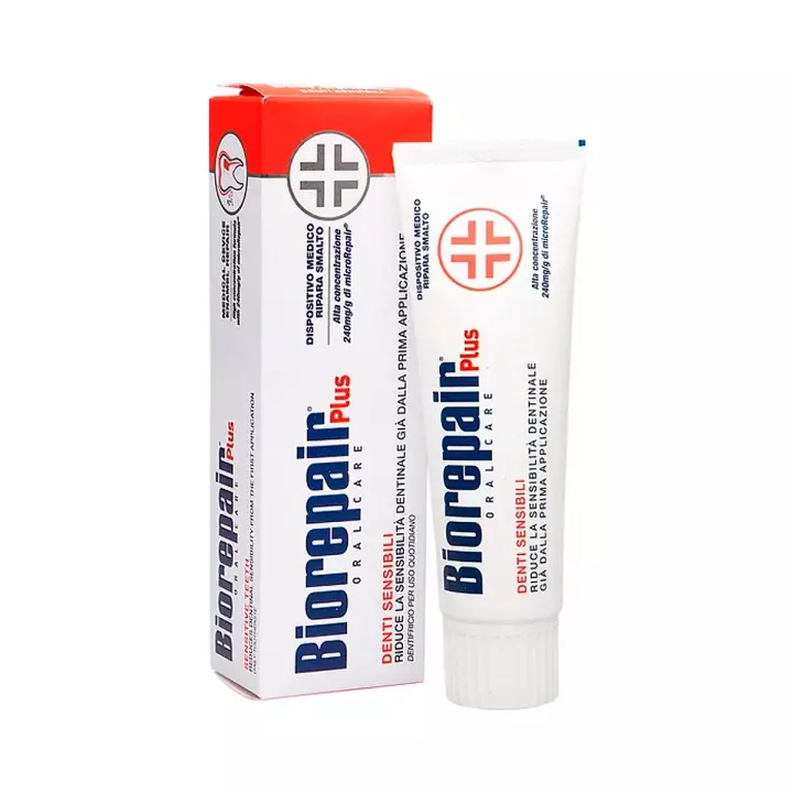 Biorepair Plus Sensitive Teeth зубная паста для чувствительных зубов 75 мл туба 1 шт