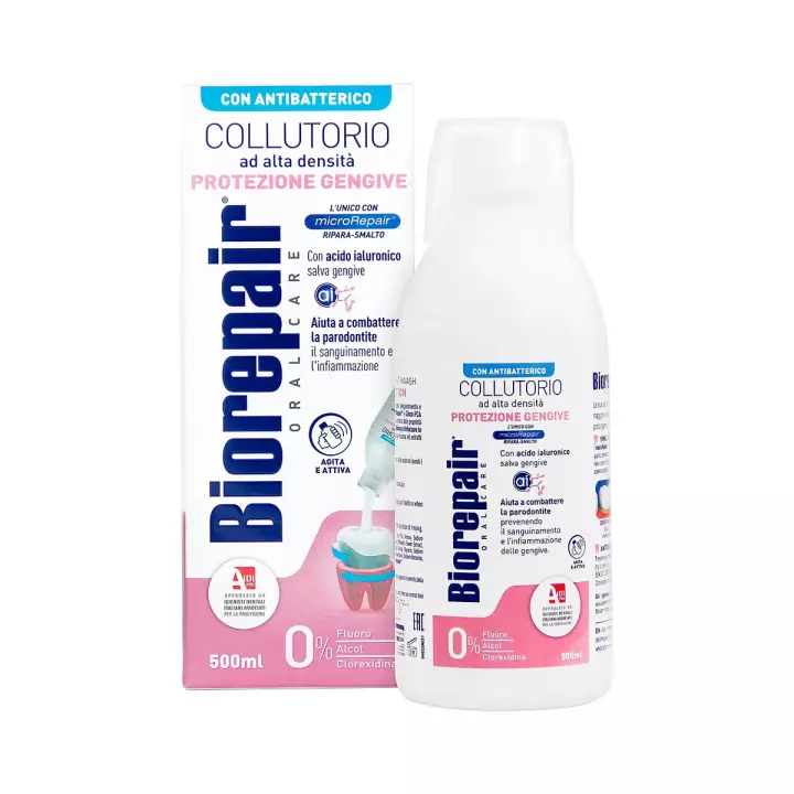 Biorepair Mouthwash Gum Protection Уход за деснами ополаскиватель для полости рта 500 мл флакон 1 шт