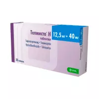 Телмиста Н 40 мг+12,5 мг таблетки 30 шт