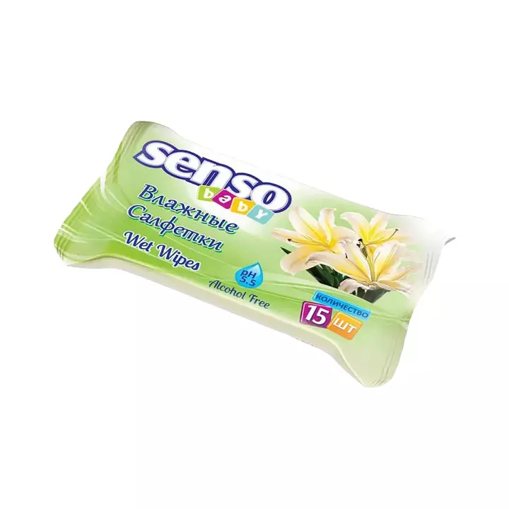 Senso Baby салфетки влажные для детей 15 шт