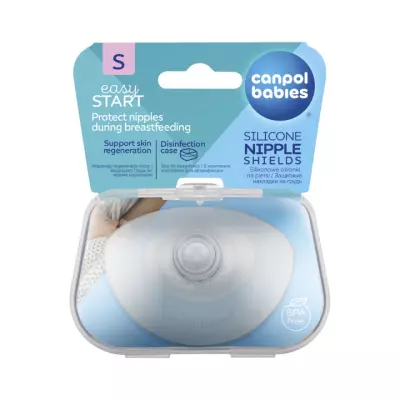 Canpol Babies EasyStart силиконовые накладки на грудь размер S 2 шт