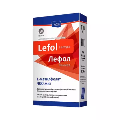 Лефол Ламира 400 мкг таблетки 30 шт Lamyra