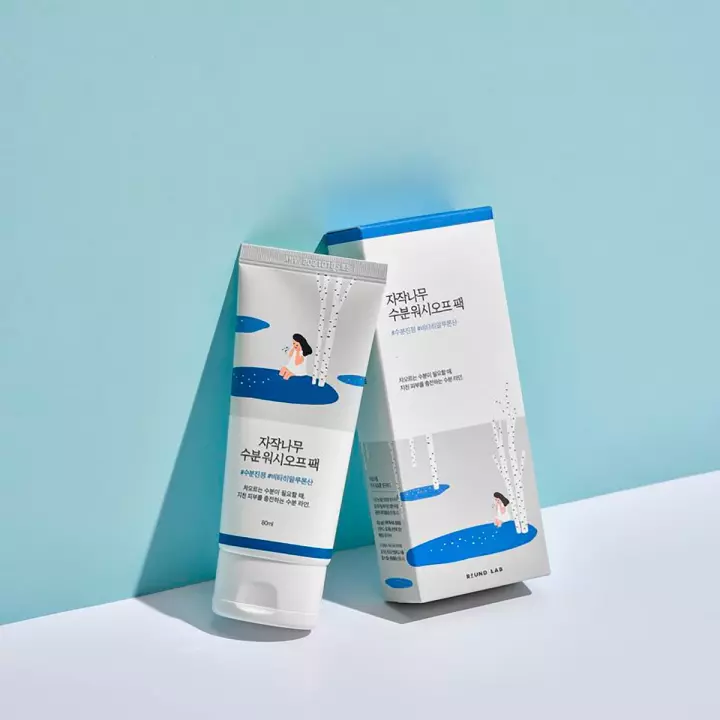 Round Lab Birch Juice Moisturizing Wash Off Pack увлажняющая смываемая маска для лица 80 мл 1 шт