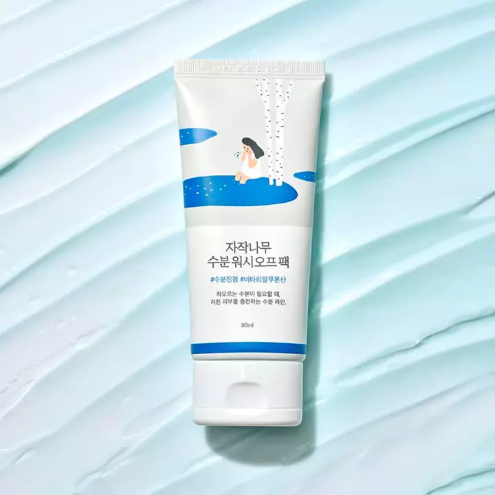 Round Lab Birch Juice Moisturizing Wash Off Pack увлажняющая смываемая маска для лица 80 мл 1 шт