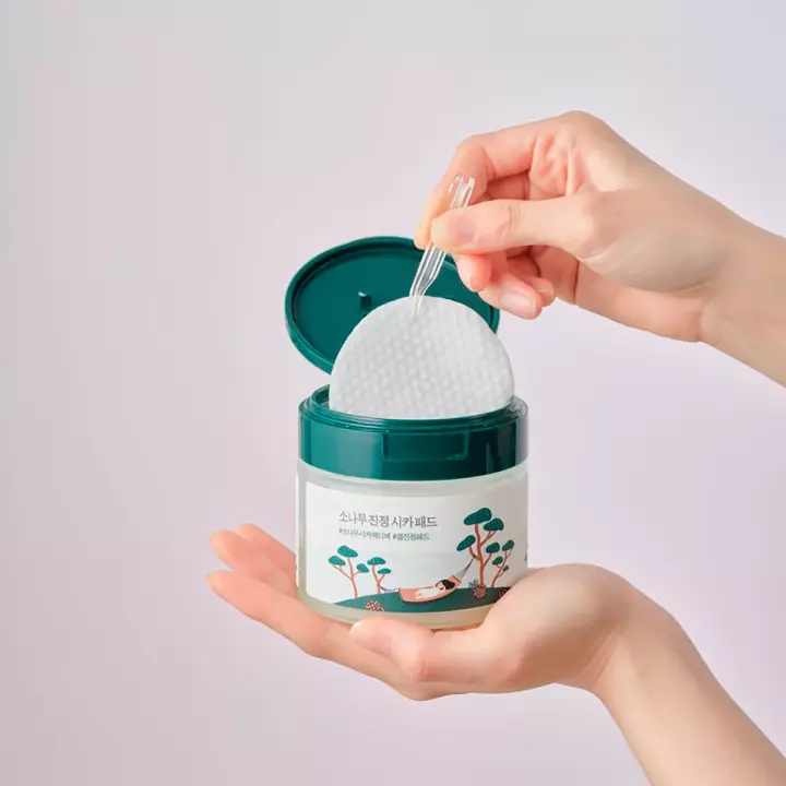 Round Lab Pine Calming Cica Pad успокаивающие пэды для лица 50 шт