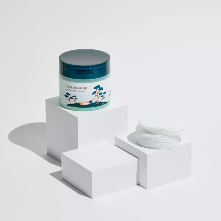 Round Lab Pine Calming Cica Pad успокаивающие пэды для лица 50 шт