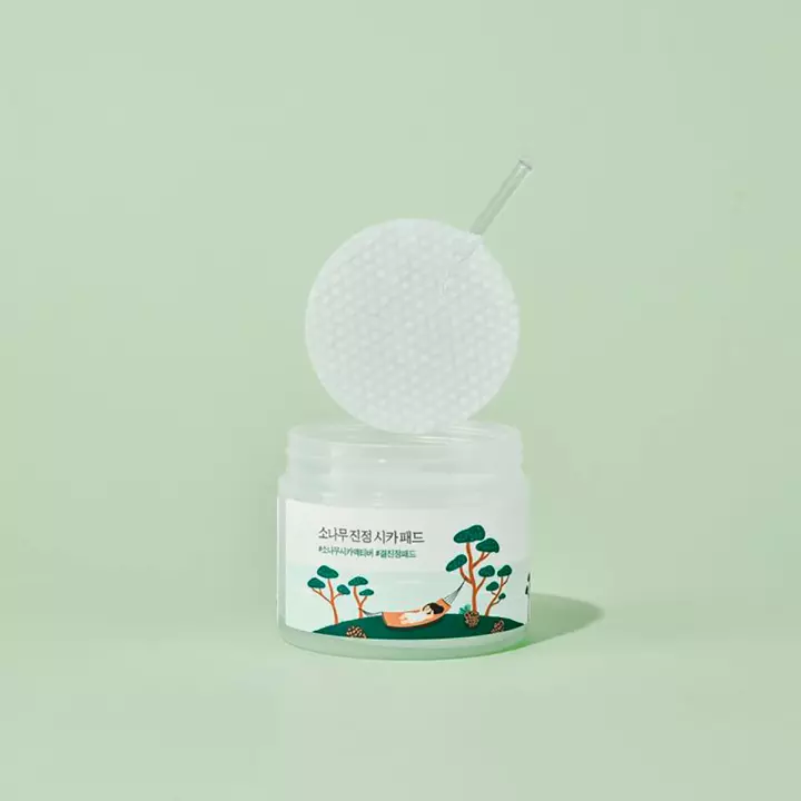 Round Lab Pine Calming Cica Pad успокаивающие пэды для лица 50 шт