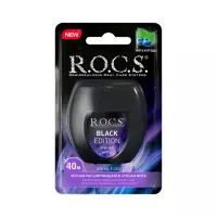 R.O.C.S. Black Edition зубная нить 40 м 1 шт