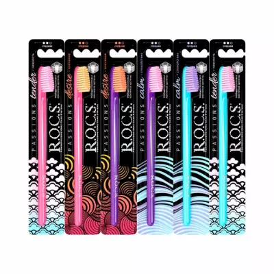 R.O.C.S. Passions зубная щетка средней жесткости 1 шт