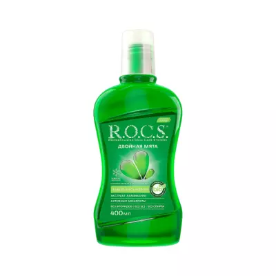 R.O.C.S. Двойная мята ополаскиватель для полости рта 400 мл флакон 1 шт