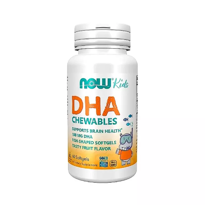 NOW ДГК 100 Омега-3 для детей капсулы 893 мг 60 шт