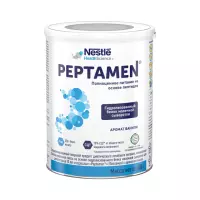 Nestle Peptamen полноценная сбалансированная смесь на основе гидролизованного белка молочной сыворотки с ароматом ванили для детей от 10 лет и взрослых 400 г банка 1 шт